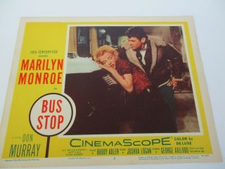 Marilyn Monroe Don Murray Bus Stop 1956 Lobby Card