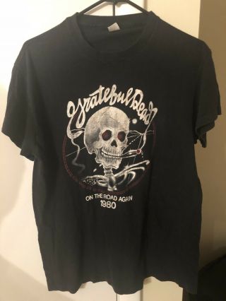 Grateful Dead 1980 On The Road Again Concert Shirt Size Large