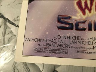 John Hughes WEIRD SCIENCE Authentic FF 1985 One Sheet Movie Poster 3