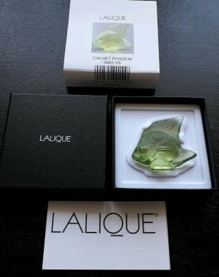 Lalique Fish,  Rare/unusual Colour,  Anise Special,  Angel Fish.  Bnib Gift Idea
