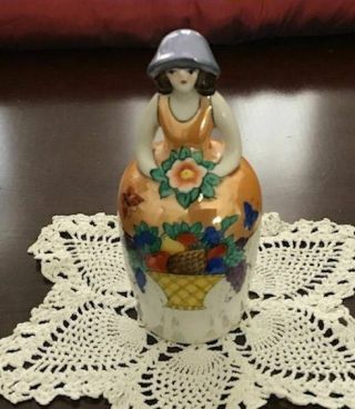 Noritake Figural Lady Luster Sugar or Talc shaker 6 1/4 inches 3