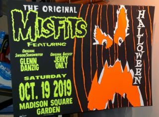 The Misfits Msg Nyc Event Poster 10/19 Madison Square Garden 986/1000