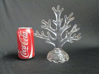 1x Moon And Stars Pattern Clear Ring Holder Tree