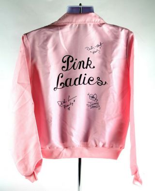 Grease Pink Ladies Autograph Cosplay Jacket Didi Conn,  More Signed Jsa
