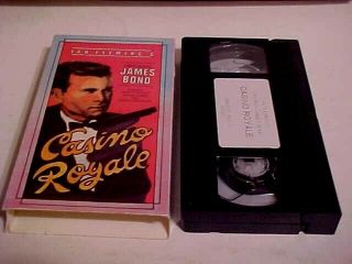Vhs James Bond Television 1954 " Climax " B&w Casino Royale Barry Nelson