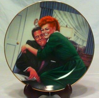 1989 I Love Lucy Collector Plate " The Big Squeeze " Jim Kritz,  Hamilton & Cbs
