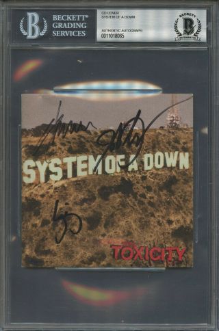 8065 System Of A Dawn Signed Cd Cover Auto Autograph Beckett Bgs