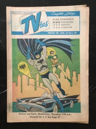 Democrat & Chronicle Tv Tab “batman And Robin” Cover Vol.  2 20 Awesome Rare