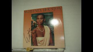 Whitney Houston Signed Lp Self Titled 1986