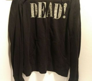 My Chemical Romance Dead Zip Up Hoodie Size Xxl The Black Parade Mcr
