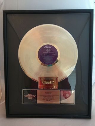 Framed Capitol Gold Record The Doobie Brothers The Doctor Sales Award Vintage