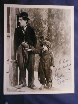 Jackie Coogan Signed 8 X 10 Black And White Photo With