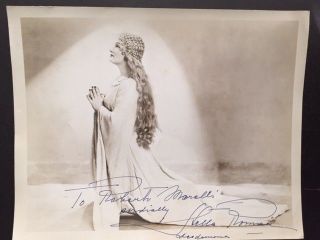 Stella Roman Signed Photo Operatic Soprano As Desdemona In Otello - Ny Met Opera