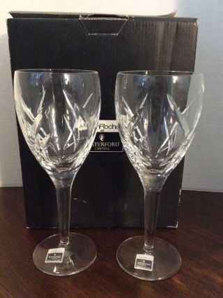 Waterford Crystal John Rocha Signature White Wine Glass Pair Nib