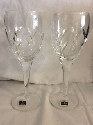 Waterford Crystal John Rocha Signature White Wine Glass Pair NIB 2