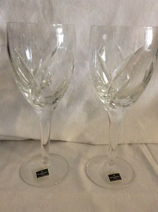 Waterford Crystal John Rocha Signature White Wine Glass Pair NIB 7