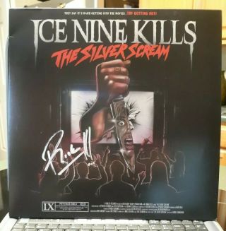 Ice Nine Kills Signed Autographed " The Silver Scream " Vinyl Record Album,  Frame