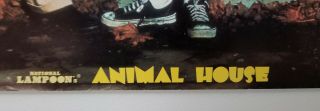 Vintage 1978 National Lampoon ANIMAL HOUSE Giving The Finger Cast Poster 3