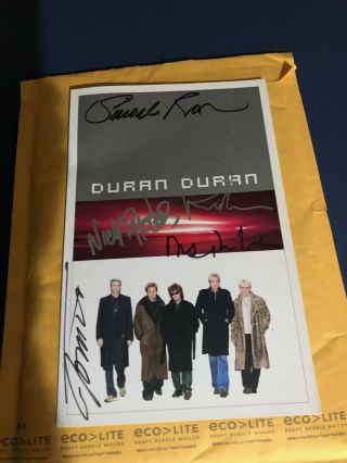 Duran Duran Signed Autographed " Astronaut " Promo Booklet Very Rare