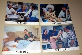 {set Of 8} Saint Jack (ben Gazzara) 10x8 Movie Lobby Cards 70s