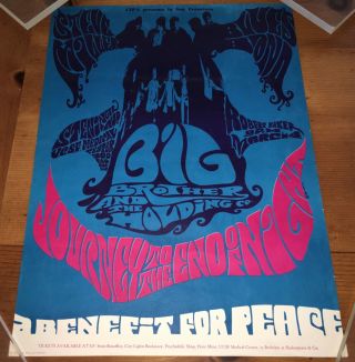 Steve Miller,  Big Brother & The Holding Co.  (1967) Bindweed Orig Concert Poster