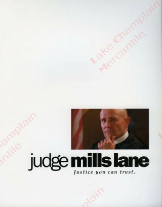 Judge Mills Lane Press Photo 8x10 Publicity Card Tv Court Show