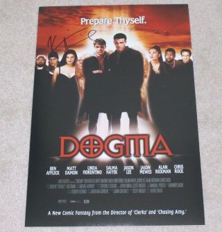Actor Director Kevin Smith Signed Dogma 12x18 Movie Poster Photo W/coa Clerks