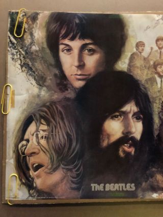 The Beatles 4 Faces Vintage Poster 1975 Music Memorabilia Pinup Collage 2
