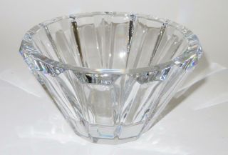 Baccarat Crystal,  Art Glass,  Martinez,  Rare & Retired Vertical Cut Bowl,  3 5/8 "