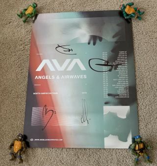 Angels And Airwaves Autographed Tour Poster 2019 Tom Delonge Vip Exclusive