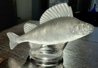Lalique France Clear Glass Fish