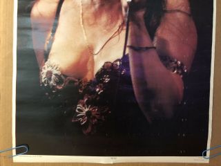 Janis Joplin Vintage Poster Solo On Stage Microphone 1971 Pin Up 2