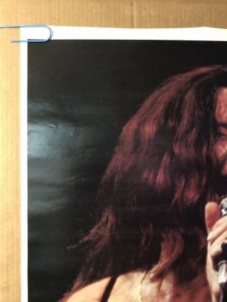 Janis Joplin Vintage Poster Solo On Stage Microphone 1971 Pin Up 7
