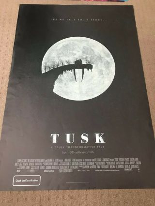 Rare Tusk Movie Poster One Sheet (1 Left) Kevin Smith