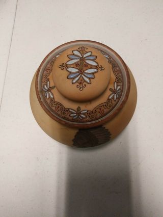 Rare Hand indian Moriage Nippon Tobacco Jar or Humidor 2
