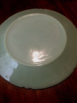 Set of 3 - Extremely Rare Fire King Jadeite Sheaves Of Wheat Dinner Plates 4