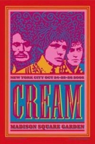 Cream Reunion Tour 2005 Msg Poster & Ticket Stub 1870 Of 3000