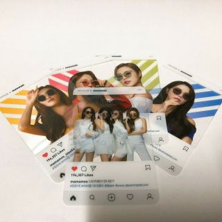 Mamamoo Moonbyul Hwasa Solar Wheein Official Davich Sunglasse Photocard Set Kpop
