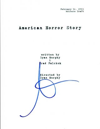 Sarah Paulson Signed Autograph American Horror Story Pilot Episode Script Ab