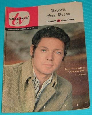 1972 Tv Guide James Macarthur Hawaii Five O Peter Marshall All My Children Soap