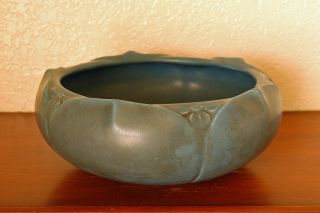 Gorgeous Vintage Rookwood Arts Crafts Console Bowl " Xxii " 1922 2145 Blue - Indigo