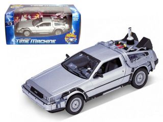 Delorean From Movie " Back To The Future 2 " 1/24 Diecast Car By Welly