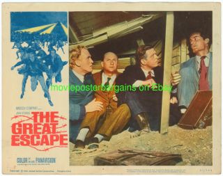 The Great Escape Lobby Card Size 11x14 Inch Movie Poster Card 8 James Garner