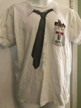Chuck Zachary Levi Shazam Dc Universe 2011 Season Comic - Con L Promo T - Shirt S
