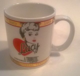 Lucy Lucille Ball Memorabilia Tribute Coffee Mug Universal Studio Silver Phoenix