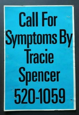 Tracie Spencer Promo Poster 1988 Symptoms Of True Love Soul Pop R&b