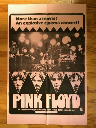 Pink Floyd 1972 Live At Pompeii Film Poster 1 Sheet Poster 27 " X 41 "