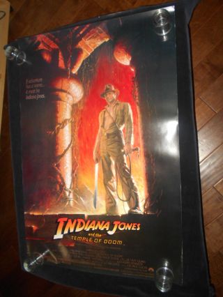 Indiana Jones And The Temple Of Doom Style A Rolled One Sheet Poster