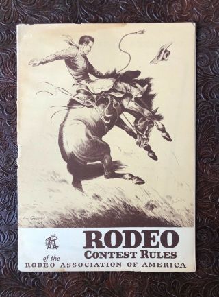 Rodeo Assoc Of America Wallace China Rodeo Go/w Rare Cowboy Horse Till Goodan