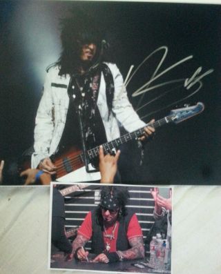 Nikki Sixx A.  M Am Motley Crue Signed Autographed Framed Photo,